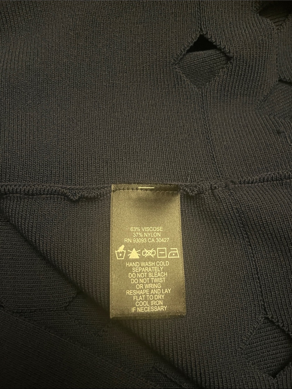 Navy Blue Cutout A-Line Women's Dress - Picture 9 of 9